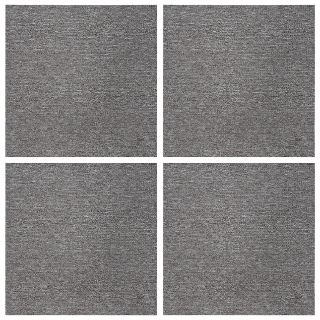 Tæppeflise Brun 50 x 50 cm 4 pcs PP og Bitumen