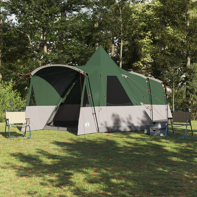Teepee Telt 8-Personer med tag Grøn 720 x 465 x 295 cm