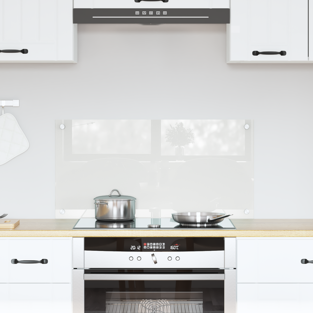 Køkkenbacksplash Transparent 80 x 40 cm hærdet glas
