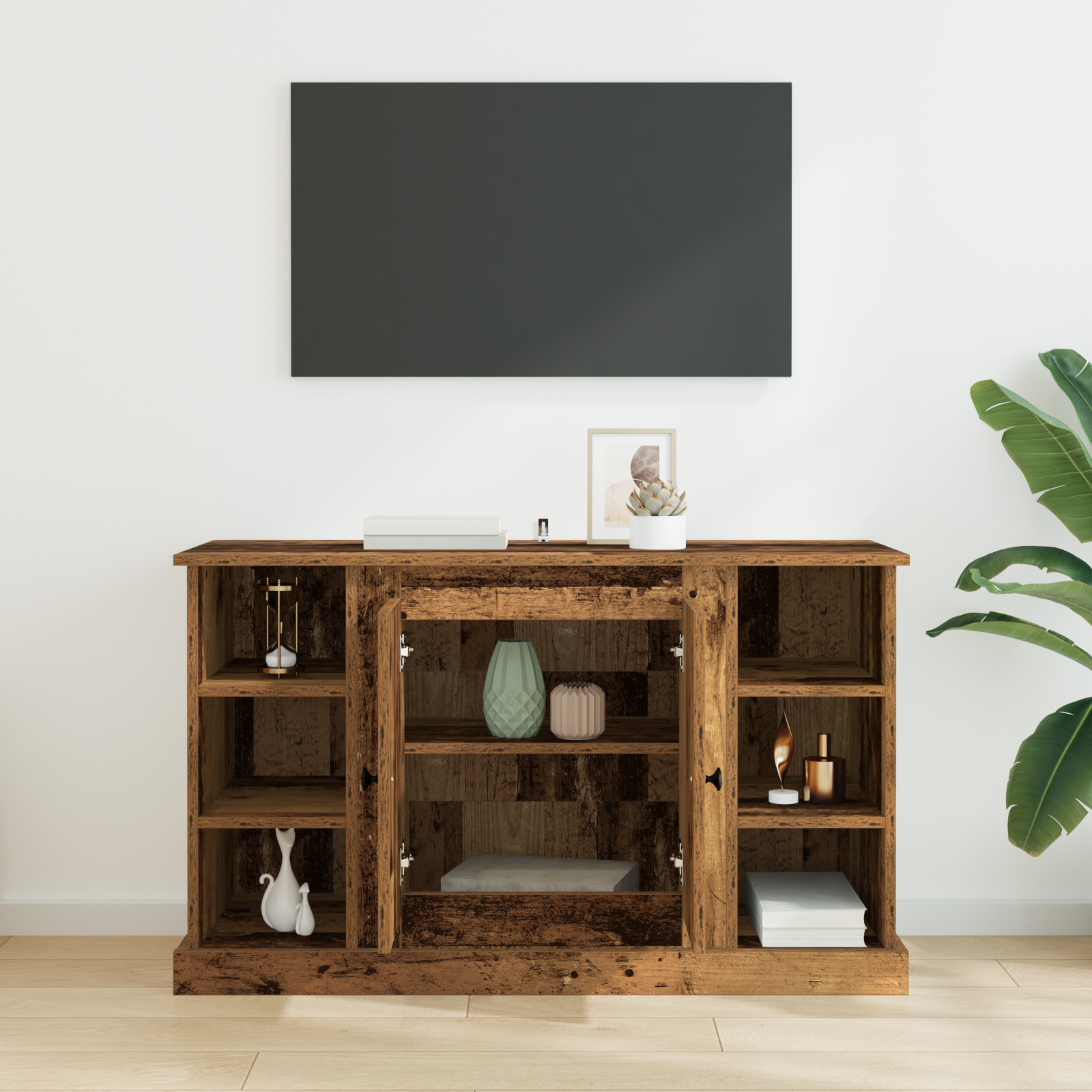 Sideboard Gammelt træ 100 x 35,5 x 60 cm Konstrueret træ