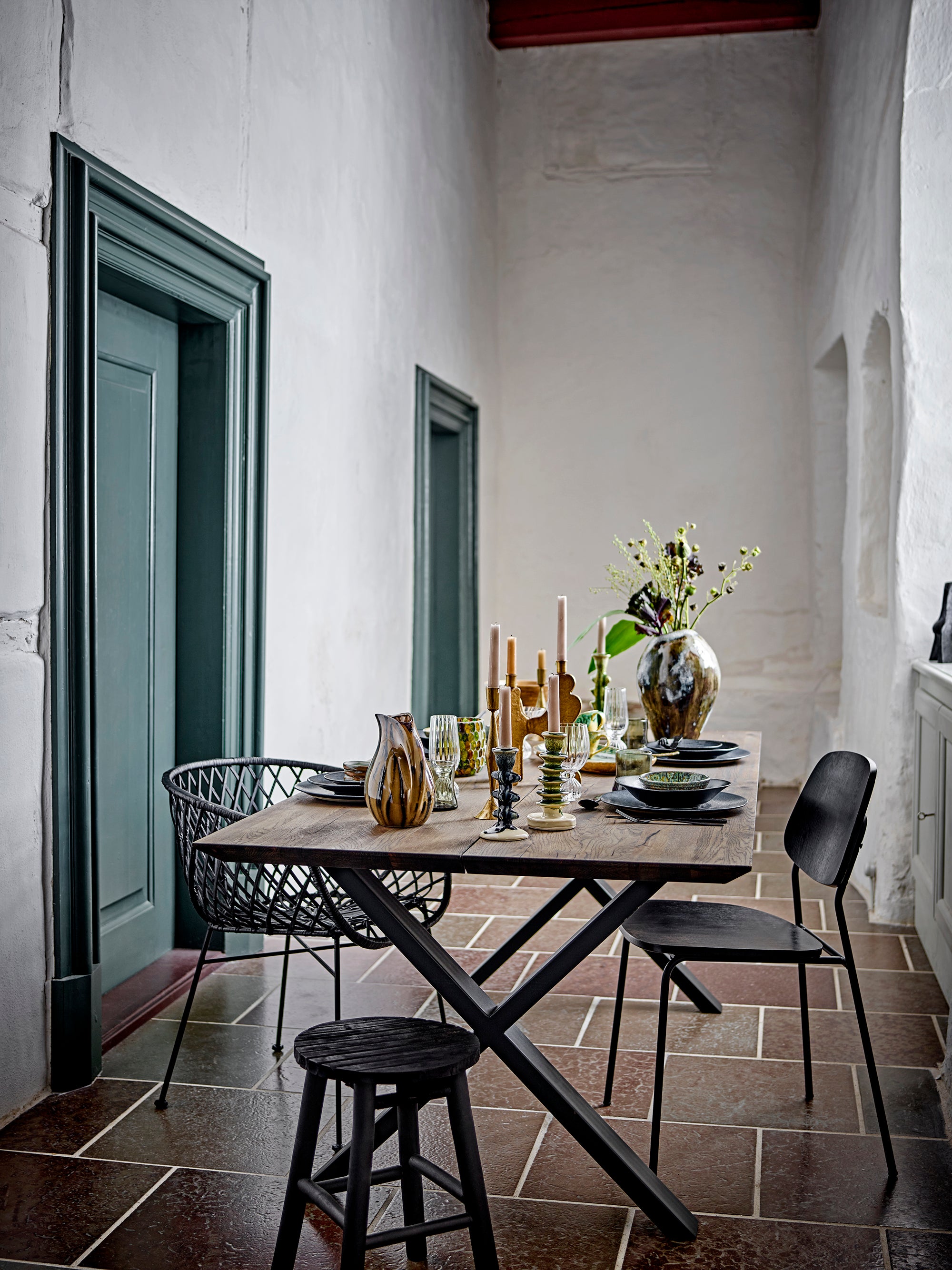 Monza Spisebordsstol, Sort, Krydsfiner (2 stk.)