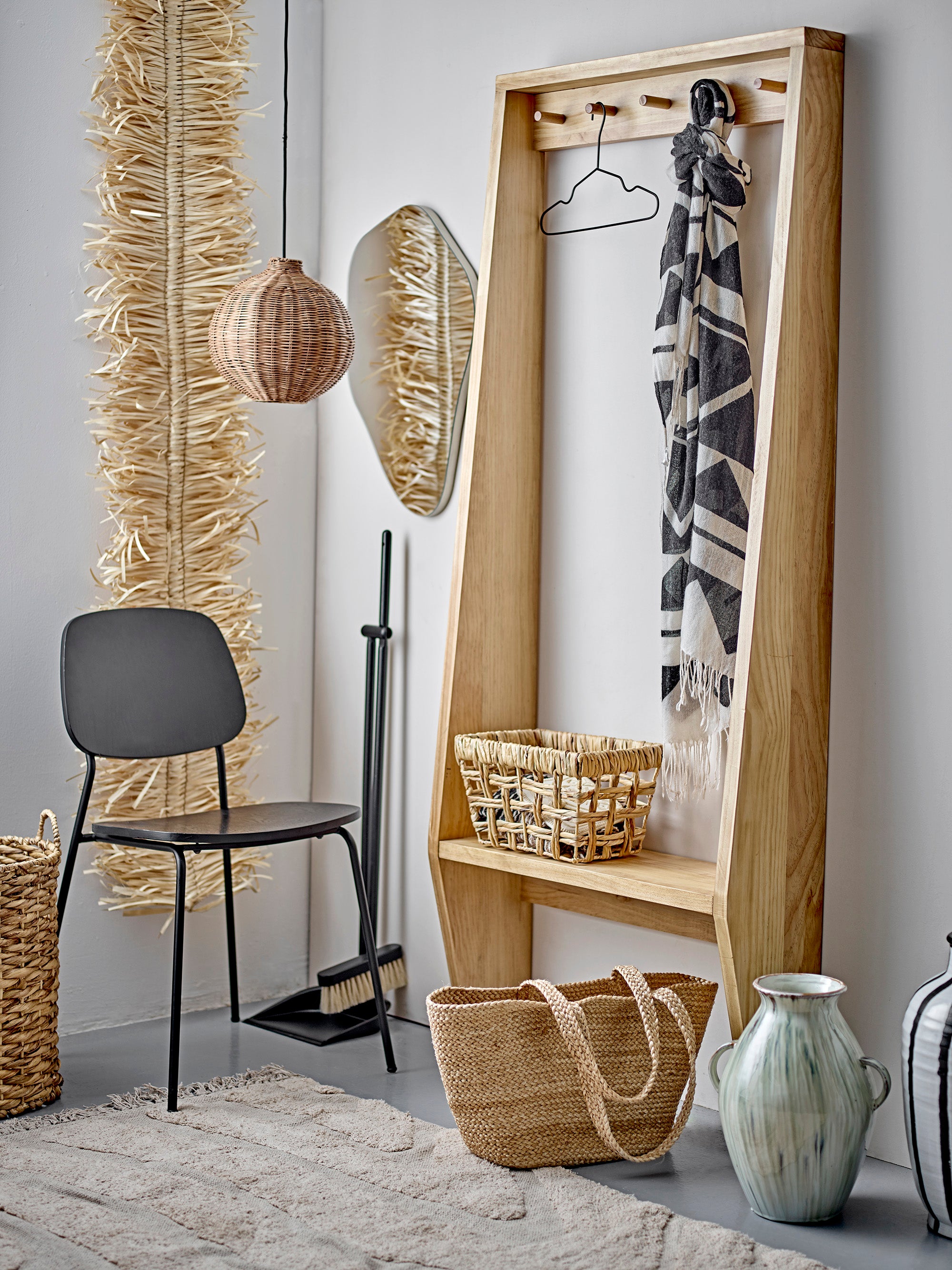 Monza Spisebordsstol, Sort, Krydsfiner (2 stk.)