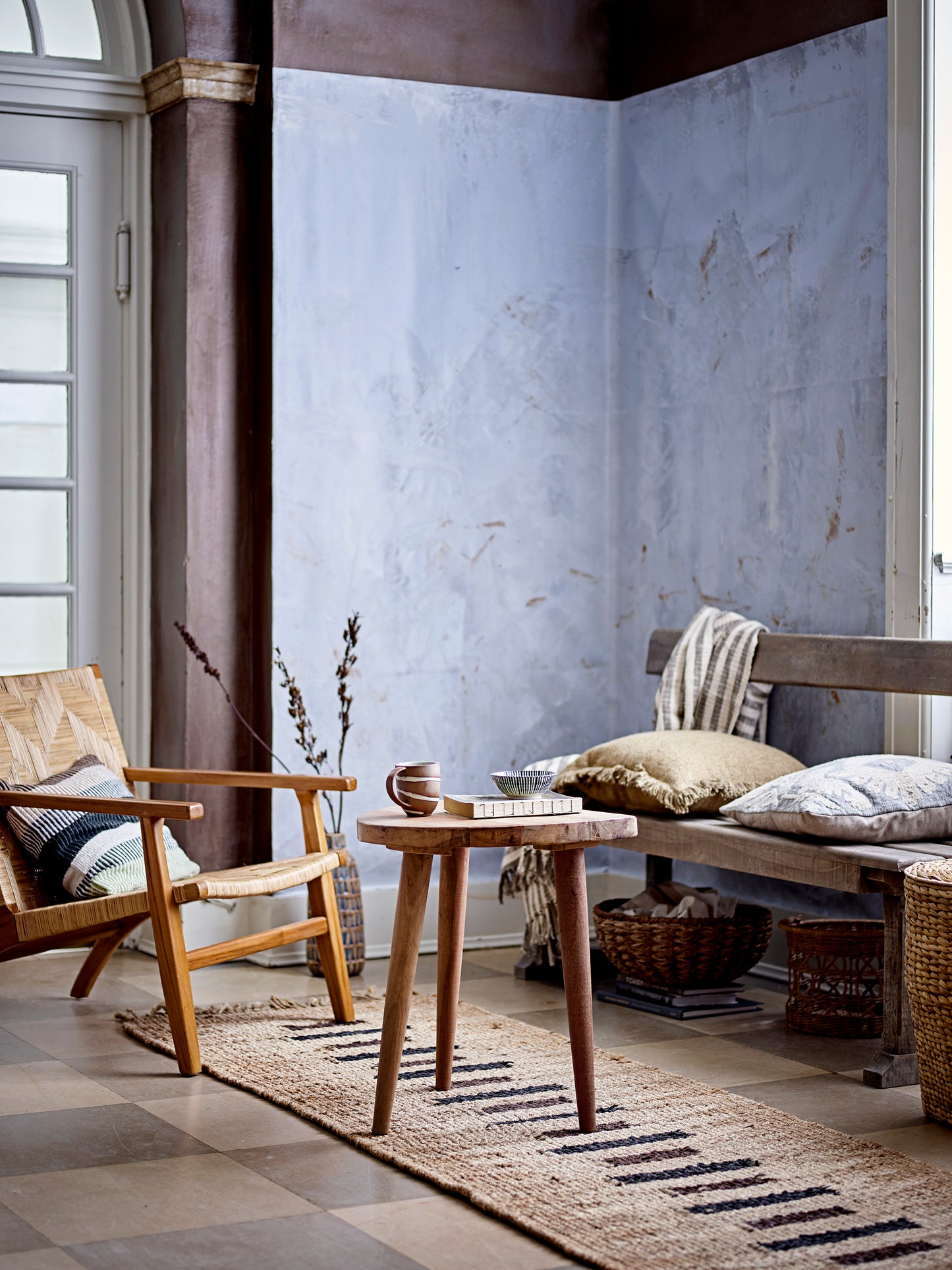 Portland Bænk, Natur, Reclaimed Pine Wood