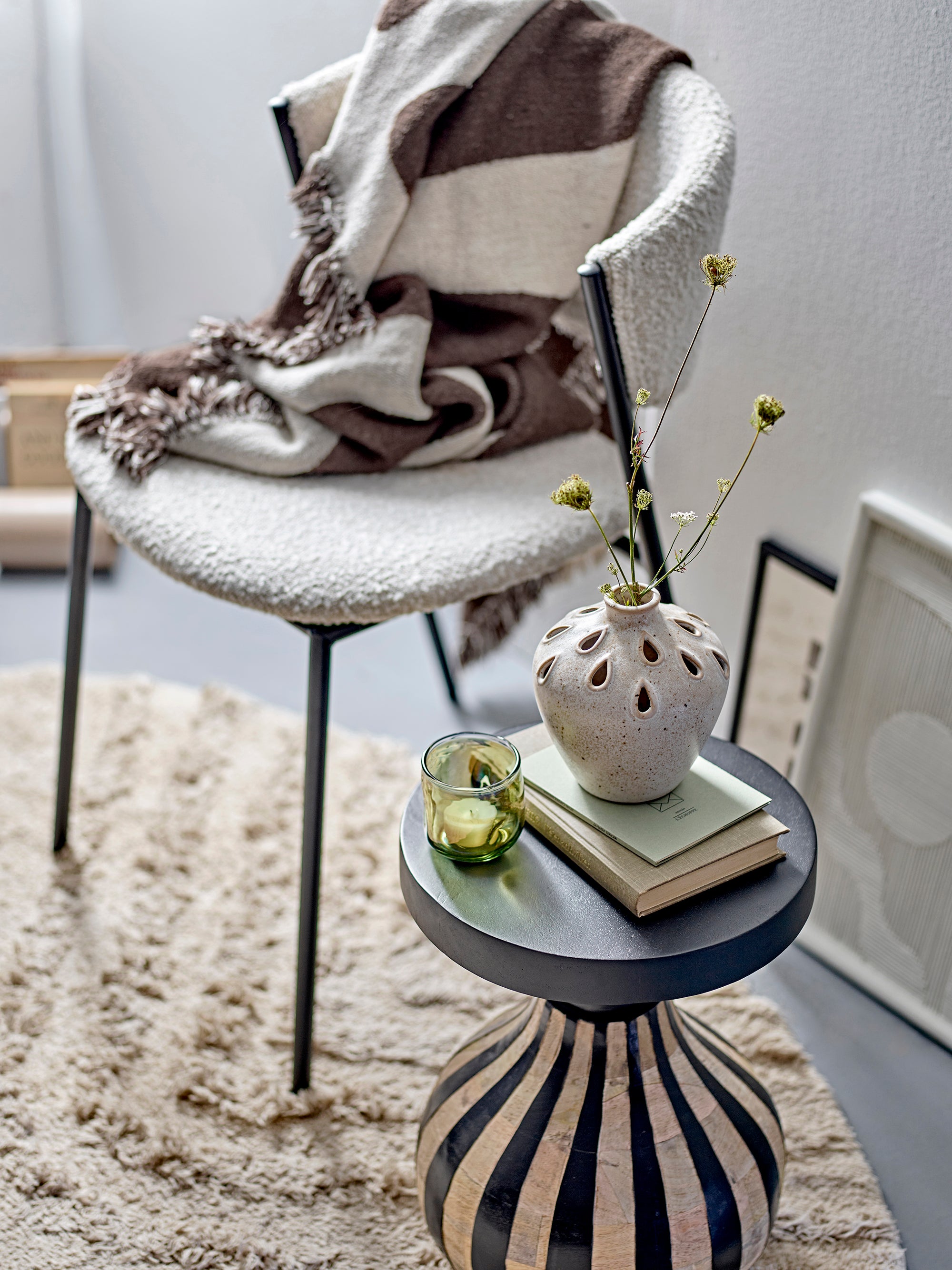 Marlo Spisebordsstol, Hvid, Polyester (2 stk.)