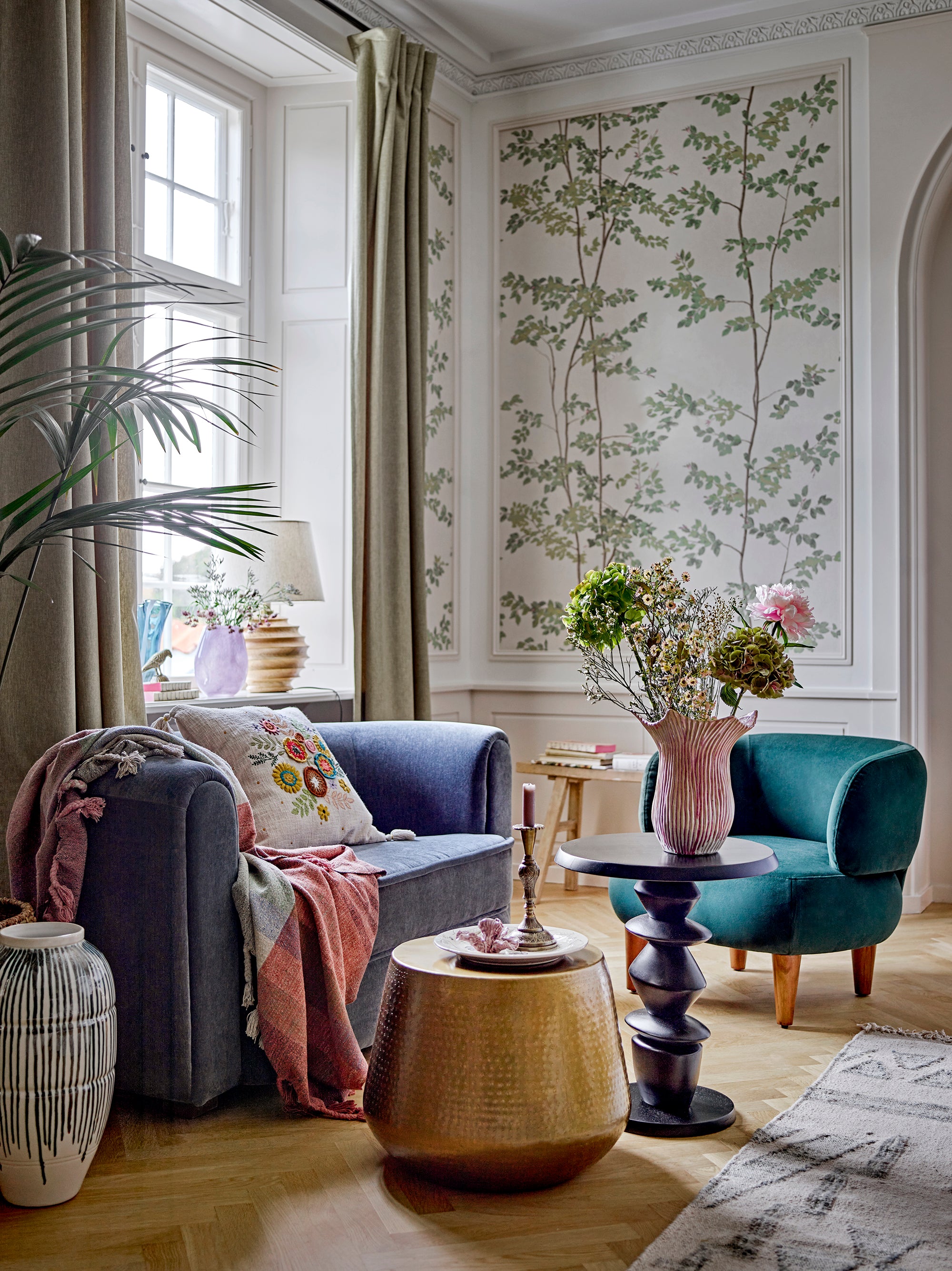 Malala Sofa, Blå, Genanvendt Polyester