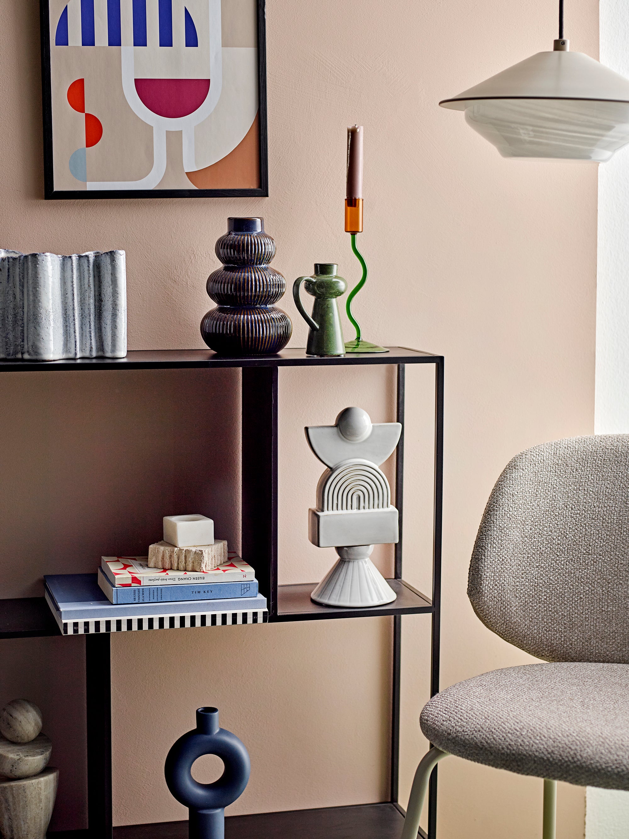 Ponte Spisebordsstol, Grå, Polyester (2 stk.)