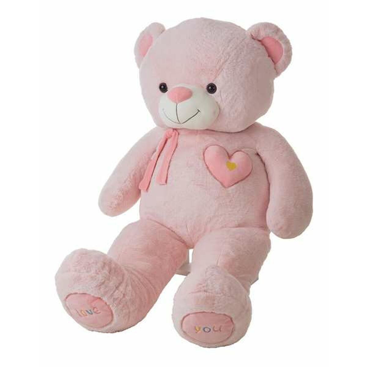 Bamse Valentin Pink Bjørn 100 cm billede