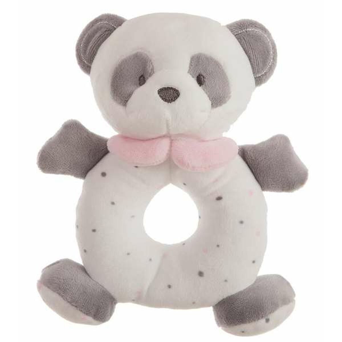 Bamse rangle Pandabjørn Pink 20 cm billede