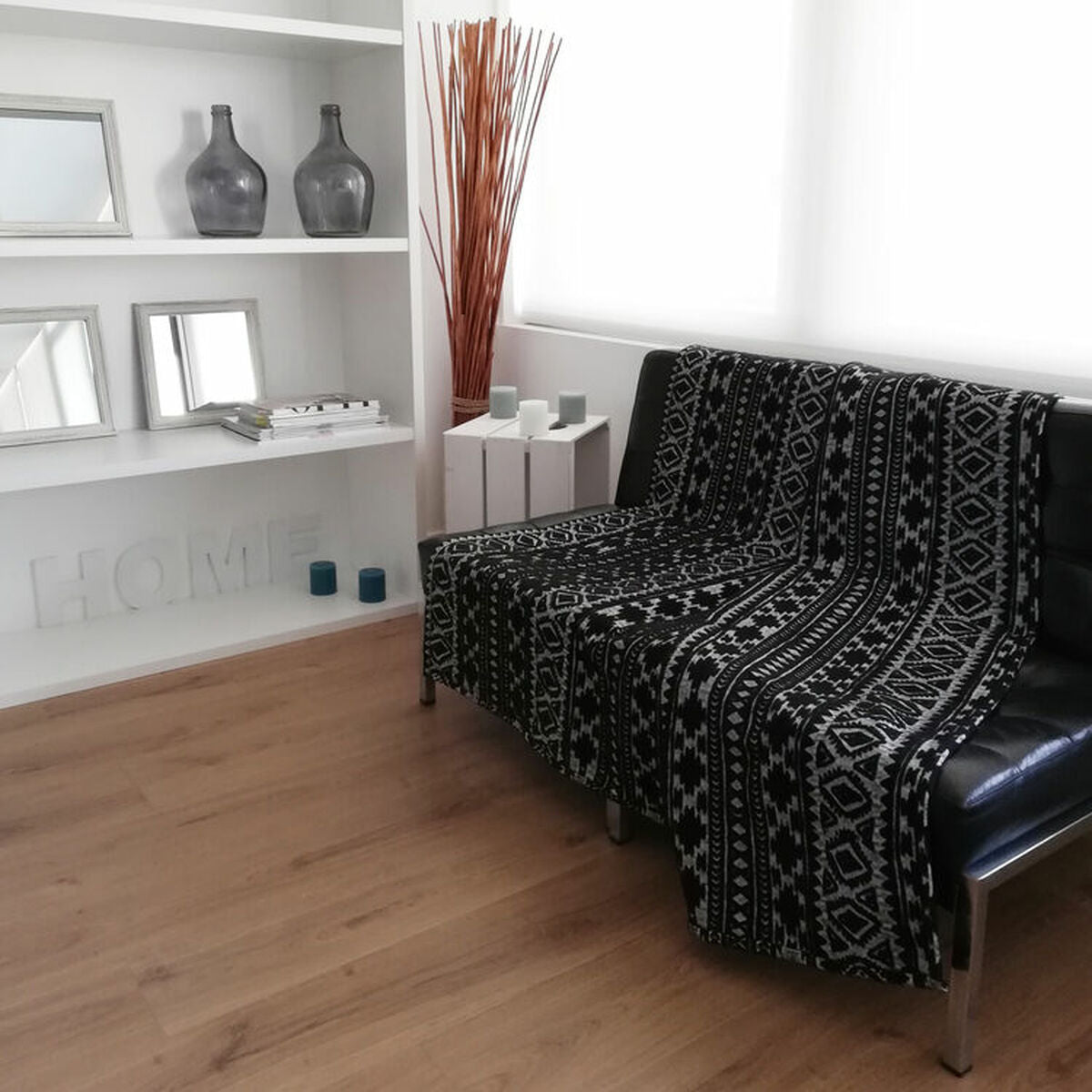 Colchas Hosteline SAFARI Sort 130 x 170 cm billede