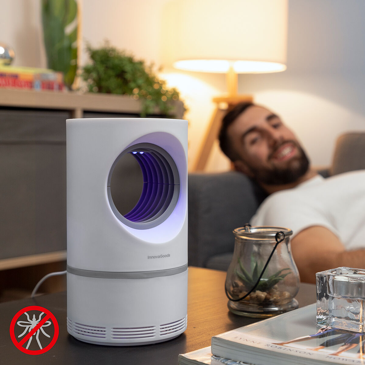Anti-myg suge lampe KL Virvel InnovaGoods billede