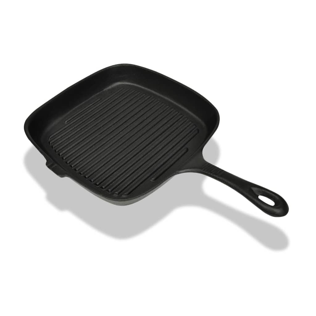 Grillpande I Støbejern 24x23 Cm - Vidaxl