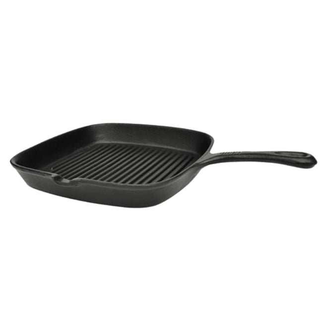 grillpande i støbejern 24x23 cm