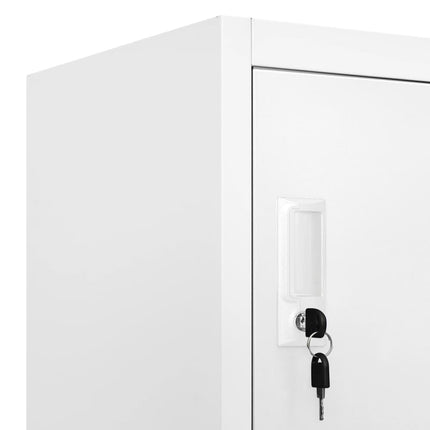 lockerskab med 9 rum 90x45x180 cm grå