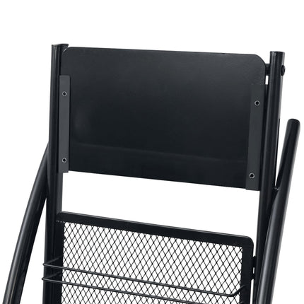 magasinhylde 40 x 32 x 131 cm sort A4