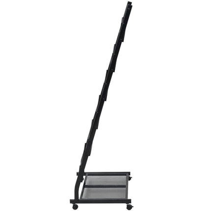 magasinholder 47,5 x 43 x 133 cm sort A4