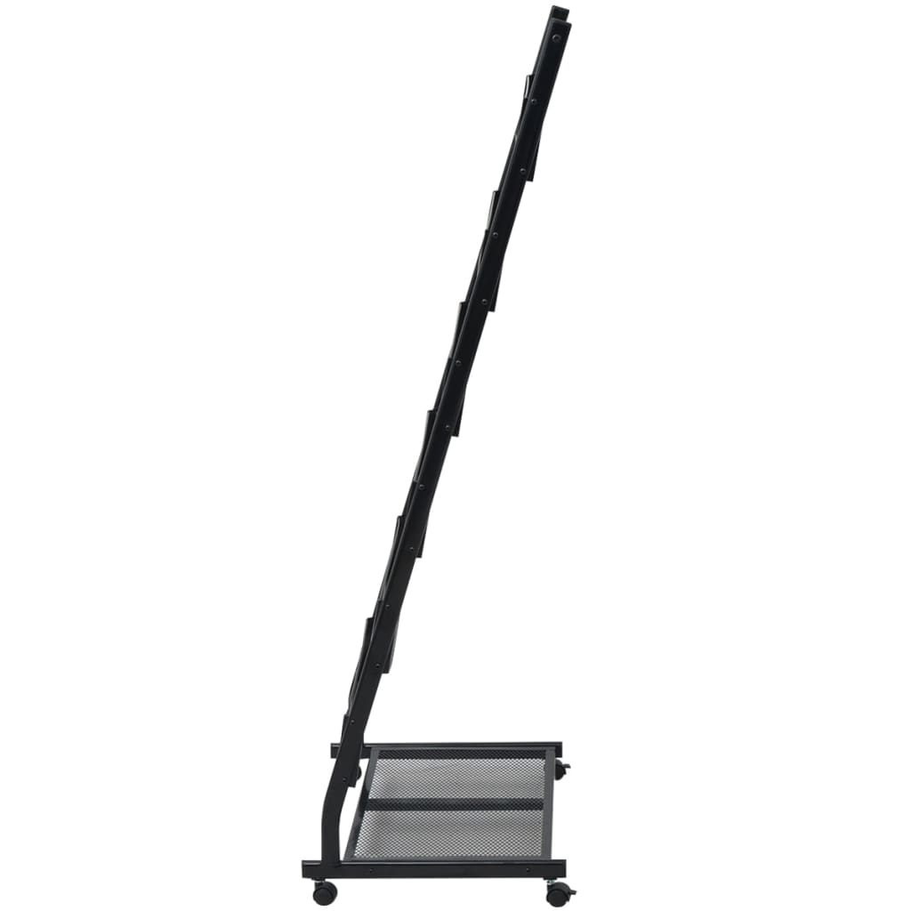 magasinholder 47,5 x 43 x 133 cm sort A4