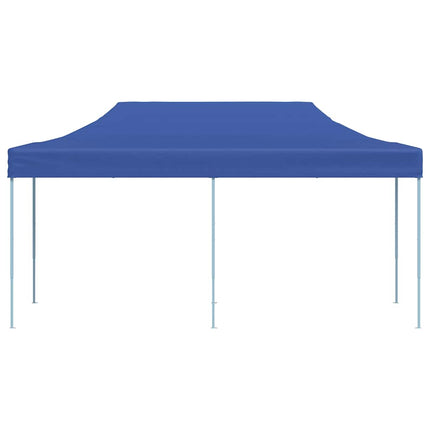foldbart pavillontelt pop-up 3 x 6 m blå