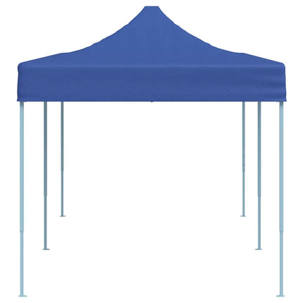 foldbart pavillontelt pop-up 3 x 6 m blå