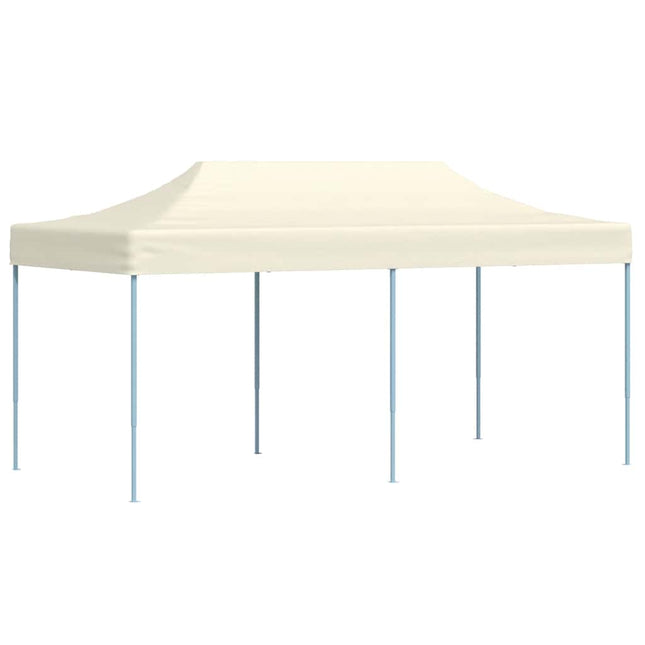 foldbart pavillontelt pop-up 3 x 6 m cremehvid