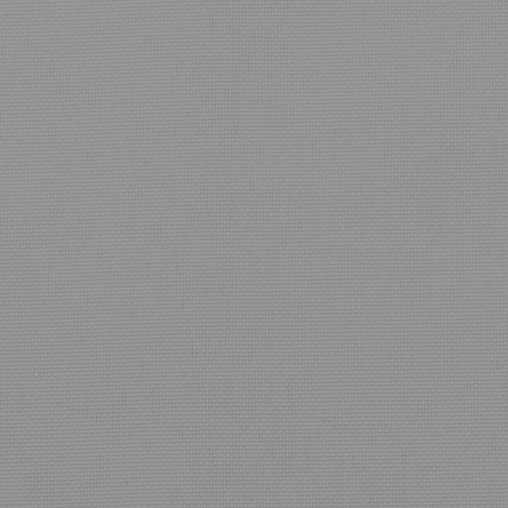 stolehynder m. høj ryg 2 stk. 120x50x3 cm stof grå
