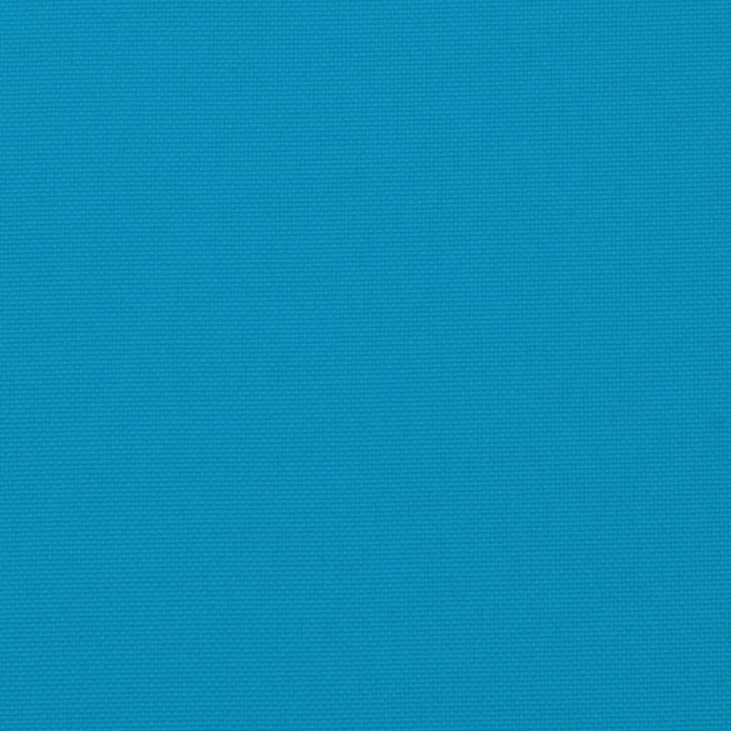 stolehynder m. høj ryg 2 stk. 120x50x3 cm stof blå