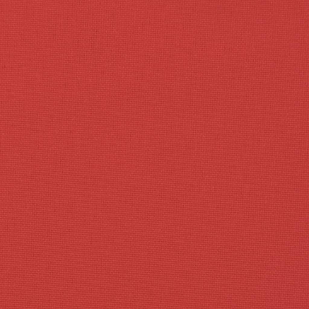 stolehynder m. høj ryg 4 stk. 120x50x3 cm stof rød