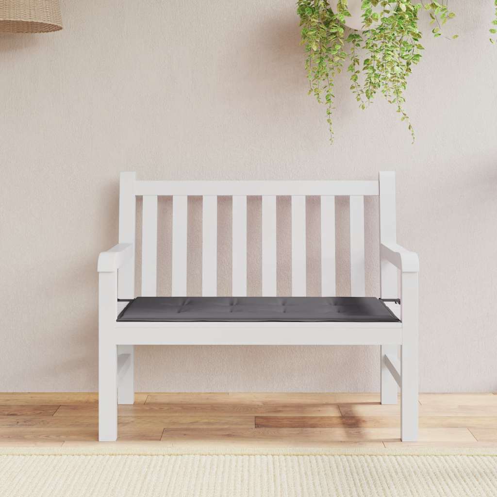 hynde til havebænk 100x50x4 cm oxfordstof antracitgrå