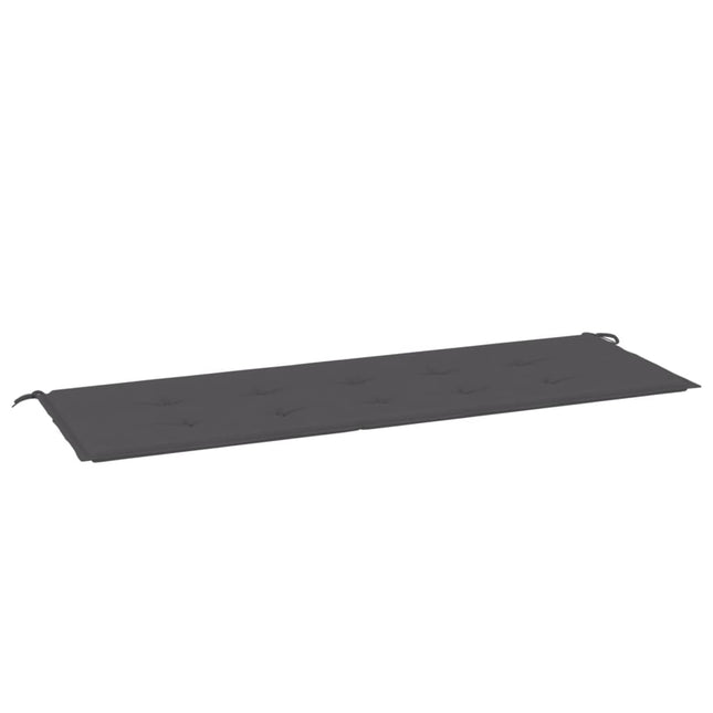 hynde til havebænk 150x50x3 cm oxfordstof antracitgrå