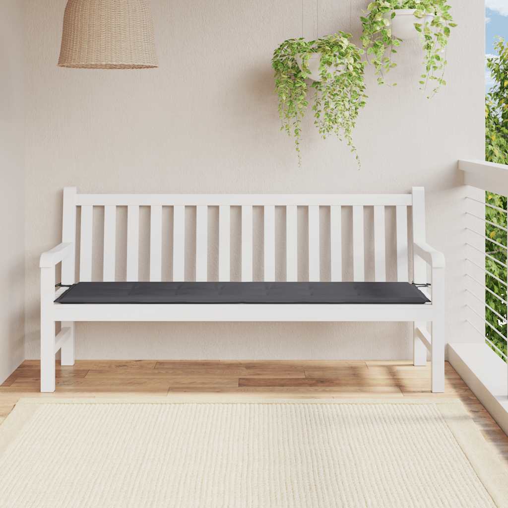 Hynde Til Havebænk 180x50x3 Cm Oxfordstof Antracitgrå - Vidaxl