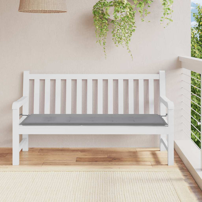 hynde til havebænk 150x50x4 cm stof grå