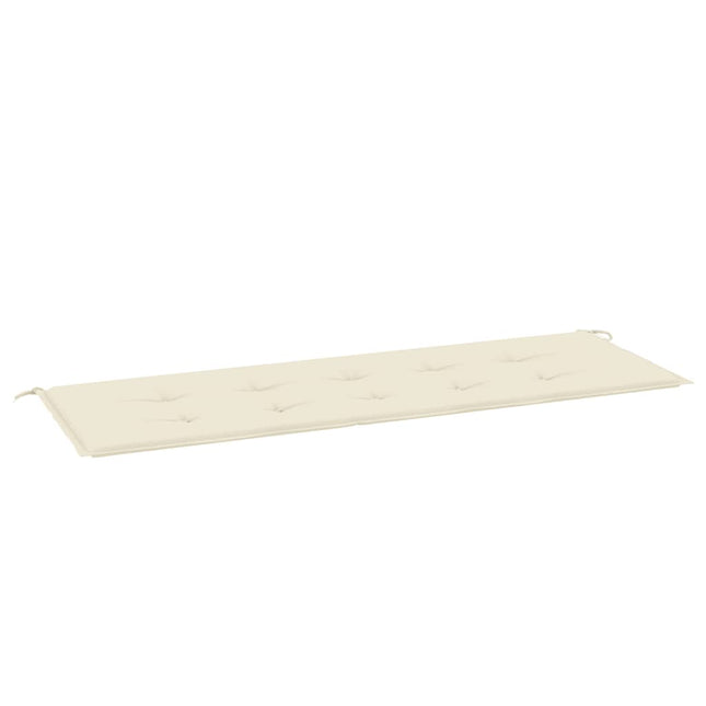 hynde til havebænk 150x50x4 cm stof cremefarvet