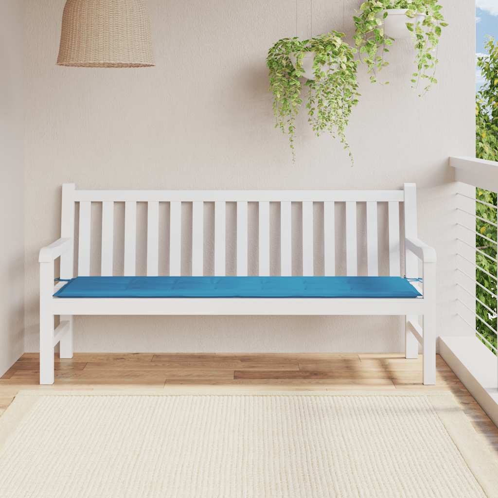 hynde til havebænk 180x50x3 cm oxfordstof blå