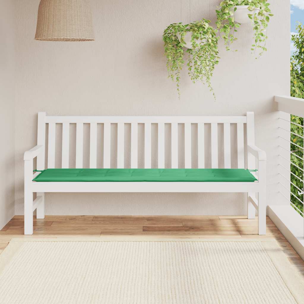 Hynde Til Havebænk 180x50x3 Cm Stof Grøn - Vidaxl