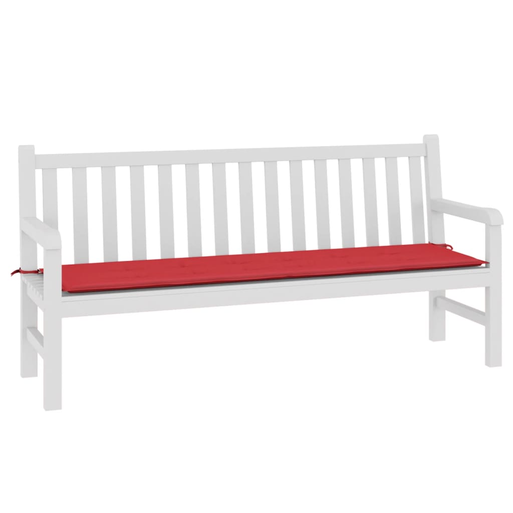 hynde til havebænk 180x50x3 cm oxfordstof rød