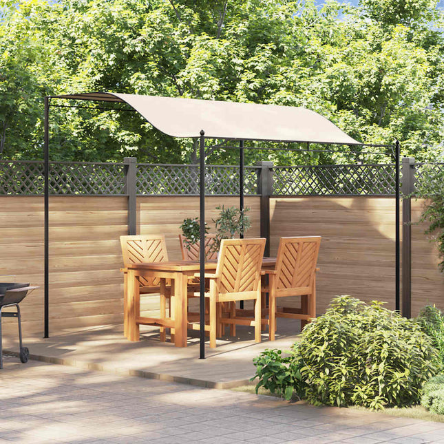 pavillon i stof cremehvid