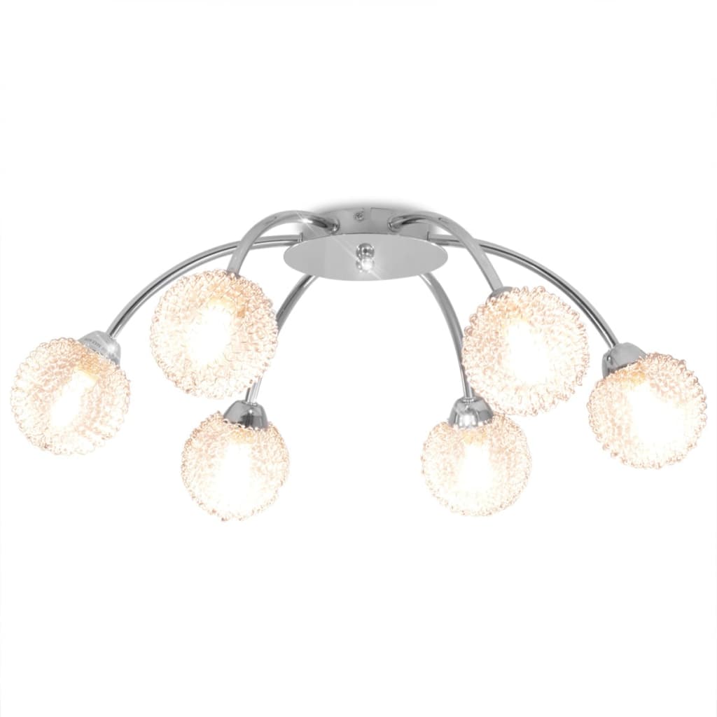 loftslampe med 6 LED-pærer G9 240 W