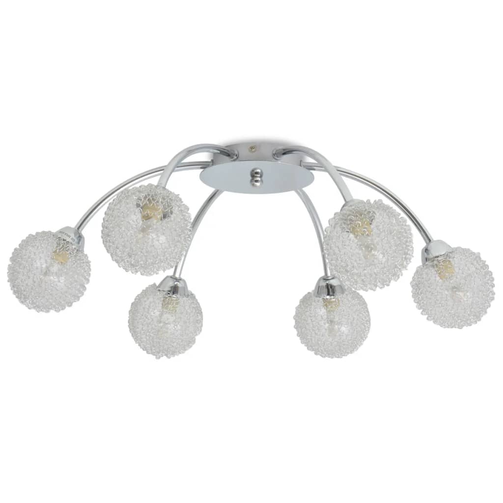 loftslampe med 6 LED-pærer G9 240 W