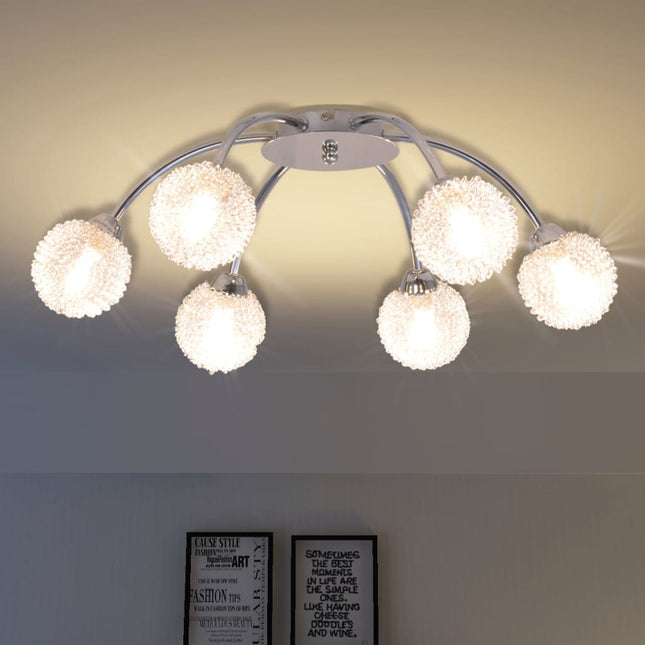 loftslampe med 6 LED-pærer G9 240 W