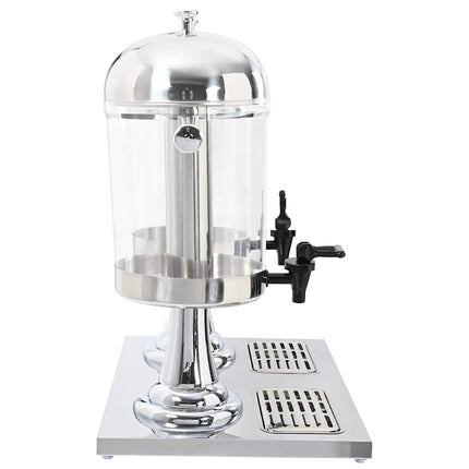 dobbeltjuicedispenser rustfrit stål 2 x 8 l