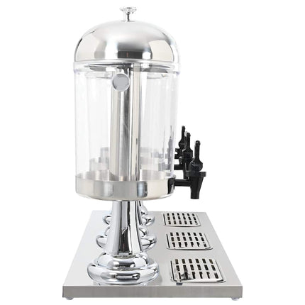 tripeljuicedispenser rustfrit stål 3 x 8 l