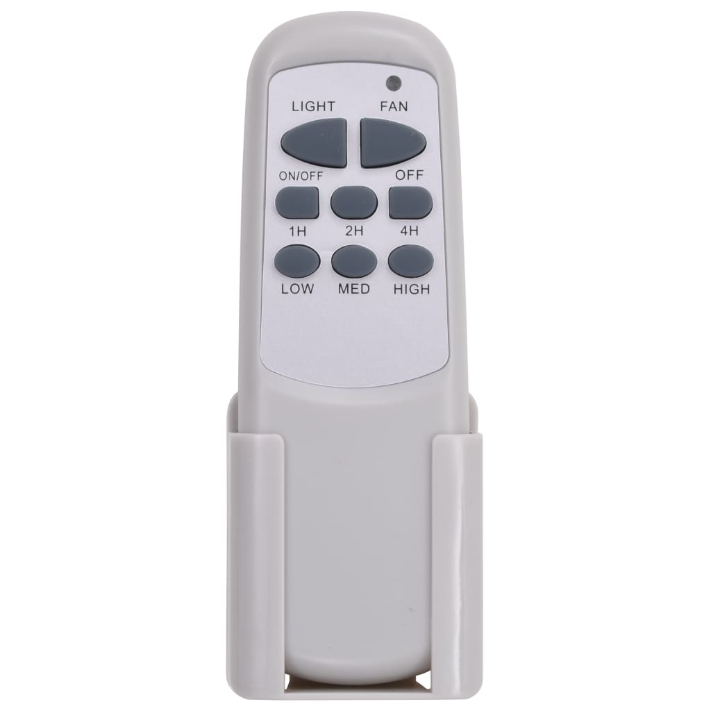 dekorativ loftventilator med lys 128 cm hvid