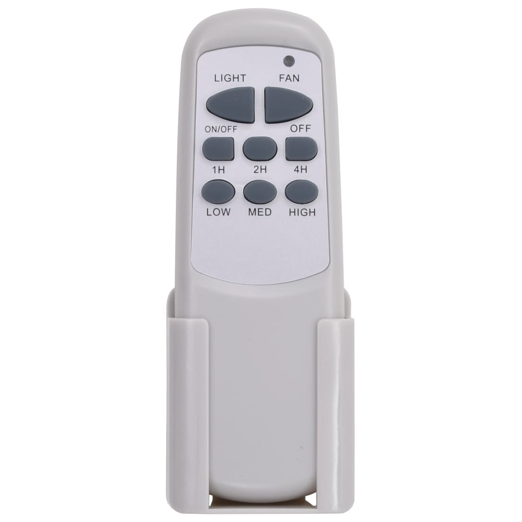 dekorativ loftventilator med lys 128 cm hvid