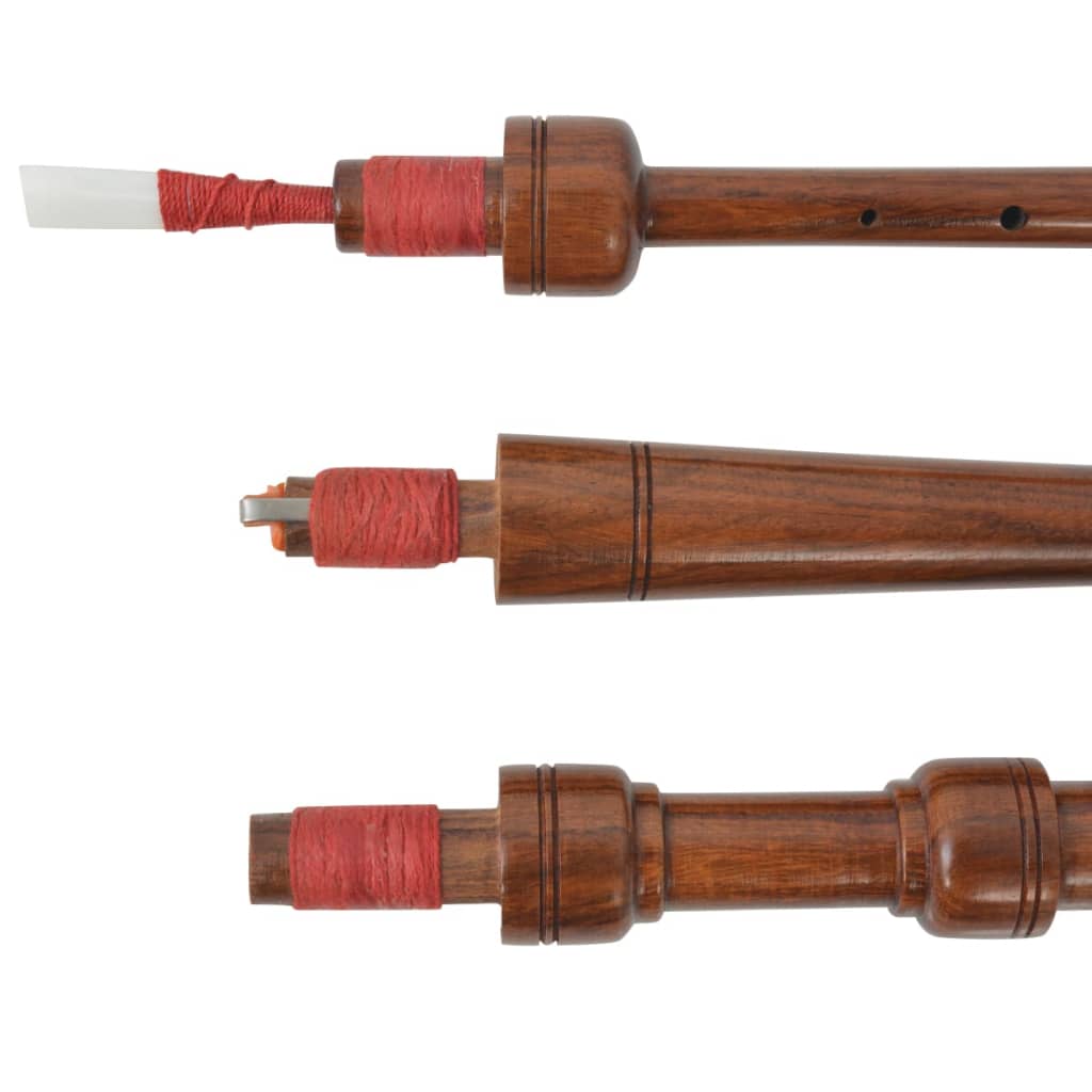 Scottish Great Highland sækkepibe til børn rød tartan