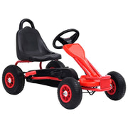 pedal-gokart med luftdæk rød