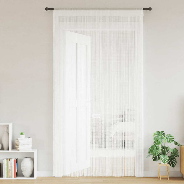 trådgardiner 2 stk. 140 x 250 cm hvid
