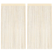 trådgardiner 2 stk. 140 x 250 cm cremefarvet
