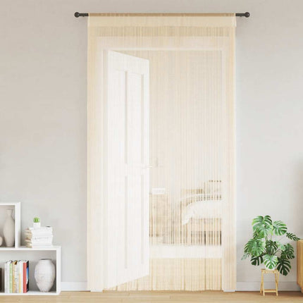 trådgardiner 2 stk. 140 x 250 cm cremefarvet