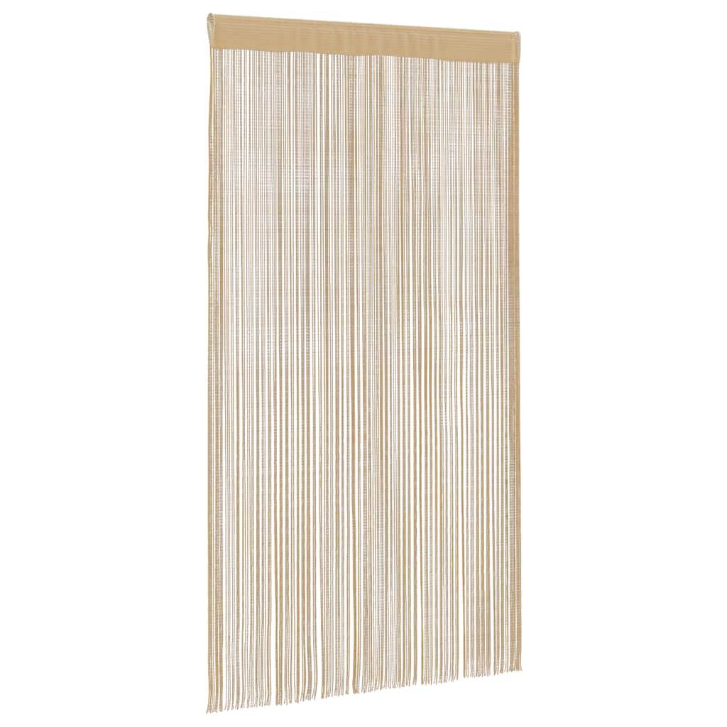 trådgardiner 2 stk. 100 x 250 cm beige