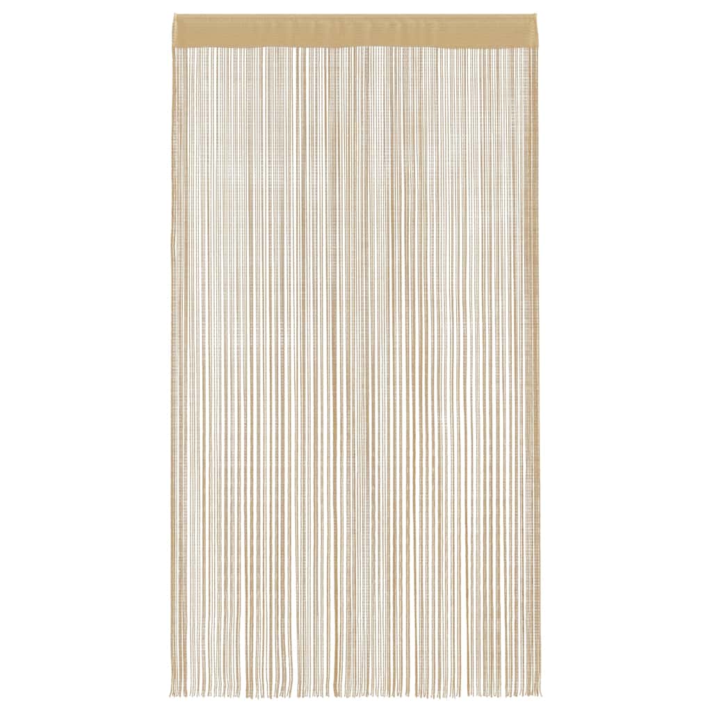 trådgardiner 2 stk. 100 x 250 cm beige