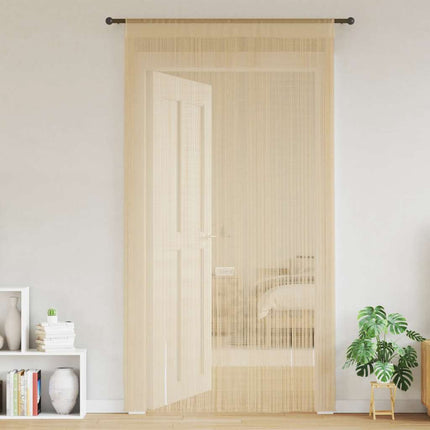trådgardiner 2 stk. 140 x 250 cm beige